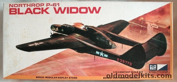 MPC 1/72 Northrop P-61 Black Widow, 1105-100 plastic model kit